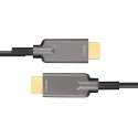 Armored HDMI 2.0 AOC, Type A to Type A, Hybrid 18Gbps 4K60 HDMI 2.0 Active Optical Cable