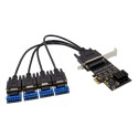 PCIe x1 XR17V354 4-port RS422/485 Serial Adapter Card with 16550 UART