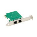 PCIe x1 2-port RJ45 1GbE Gigabit Ethernet Network Interface Card