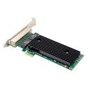 PCIe x1 4-port RJ45 Intel JL82576EB Chipset Gigabit Ethernet Network Interface Card