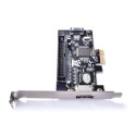 PCIe 1.0 x1 1-port eSATA & 1-port SATA II 3 Gbps & 1-port PATA Combo Controller Card