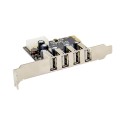 PCIe x1 4-port USB 2.0 Type-A USB Host Card