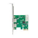 PCIe x1 2-port USB 3.0 Type-A USB Host Card with Asmedia ASM1042 Chipset