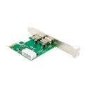 PCIe x1 2-port USB 3.0 Type-A USB Host Card with Asmedia ASM1042 Chipset