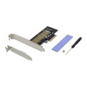 PCIe 3.0 x4 1-port M.2 M-key NGFF NVMe Controller Card