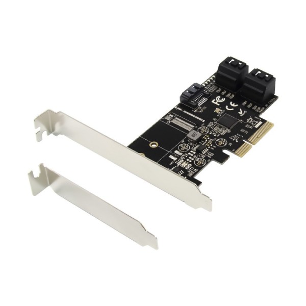 PCIe 3.0 x4 5-port SATA III 6 Gbps Expansion Card