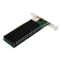 PCIe x8 1-port RJ45 10GBASE-T Ethernet Network Card with Intel X540 Chip