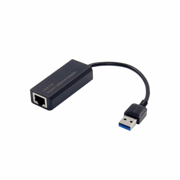 USB 3.0 Type A to RJ45 Gigabit Ethernet Network Adapter with Plastic Shell