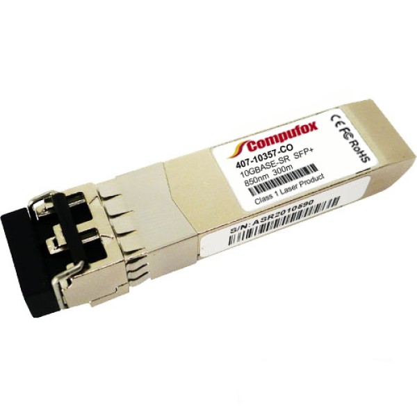 Dell 407-10357 Compatible 10GBASE-SR SFP+ Transceiver (MMF, 850nm, 300m, LC, DOM)