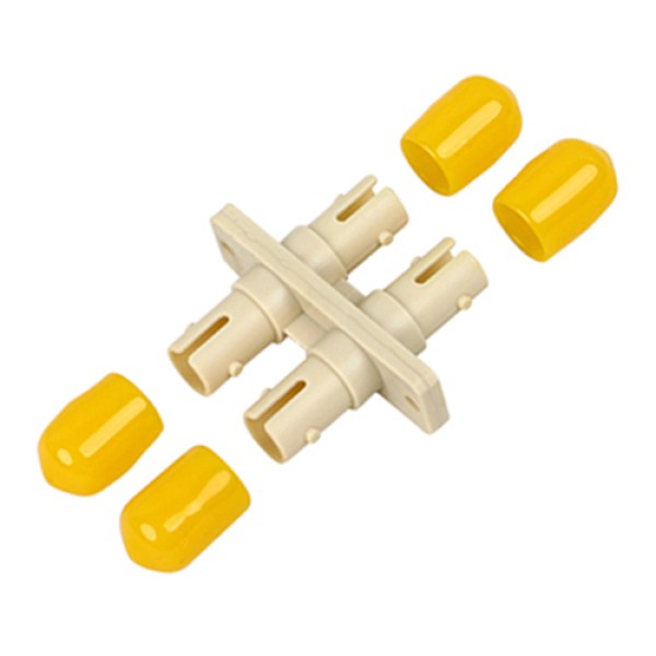 ST Duplex Plastic Fiber Optic Adapter