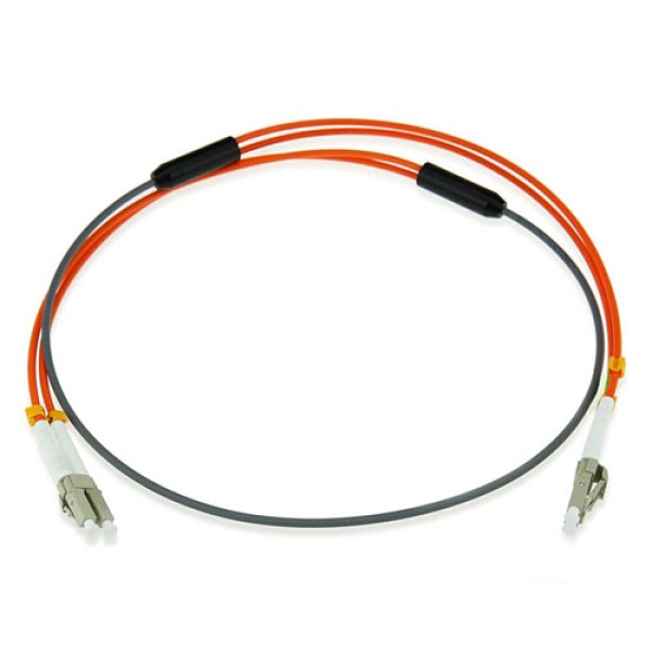 Armored Duplex OM4 50/125 Multimode Fiber Optic Patch Cable