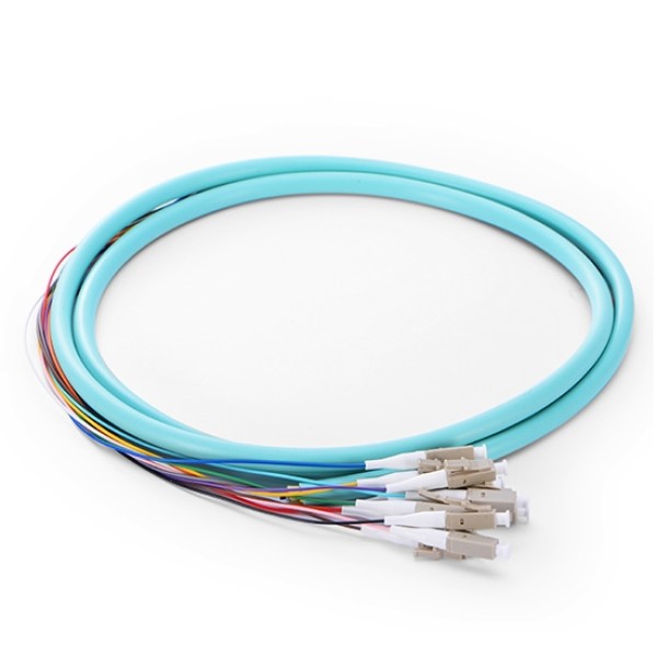 OM3 50/125 Multimode 12-Fiber Distribution Fiber Optic Pigtail