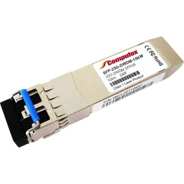 SFP-25G-DWDM-10KM - 25G DWDM SFP28 Transceiver (SMF, 10km, LC, DOM) from C17 to C61