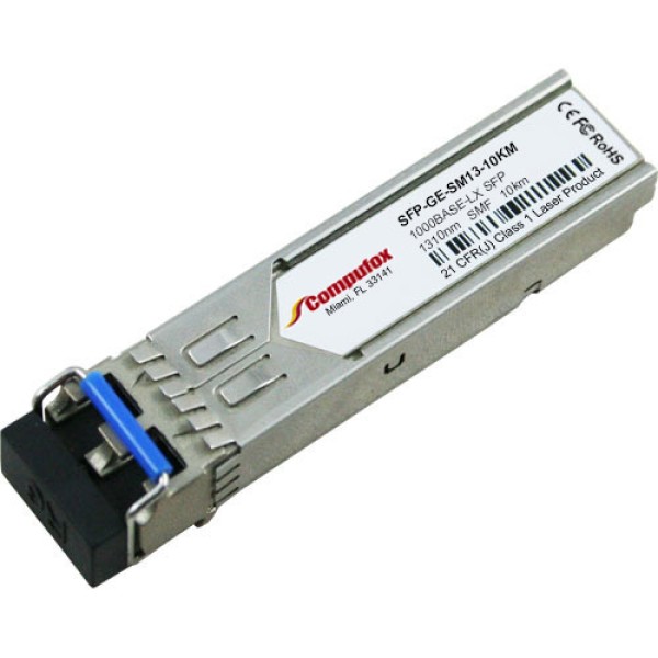 SFP-GE-SM13-10KM - 1000Base-LX SFP Transceiver (MMF/SMF, 1310nm, 550m/10km, LC, DOM)