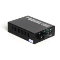 Single Fiber Fast Ethernet Standalone WDM / BiDi Fiber Media Converter, 1-port Fiber & 4-port RJ45, Tx:1490nm/Rx:1550nm, Singlemode, 80km