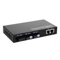 Single Fiber Fast Ethernet Standalone WDM / BiDi Fiber Media Converter, 3-port Fiber & 2-port RJ45, Tx:1550nm/Rx:1310nm, Singlemode, 20km