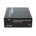 Dual Fiber 10/100Base-TX to 100Base-EX Fast Ethernet Standalone Fiber Media Converter, 1-port Fiber & 1-port RJ45, 1310nm Singlemode, 40km