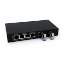 2-port FE SFP & 4-port 10/100Base-T RJ45, Fast Ethernet Switch / SFP Media Converter