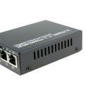 Single Fiber Gigabit Ethernet WDM / BiDi Fiber Media Converter, 1-port Fiber & 2-port RJ45, Tx:1310nm/Rx:1550nm, Singlemode, 40km