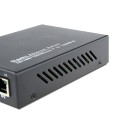 Dual Fiber 10/100/1000Base-TX to 1000Base-LX Gigabit Ethernet Standalone Fiber Media Converter, 1-port Fiber & 2-port RJ45, 1310nm Multimode, 2km