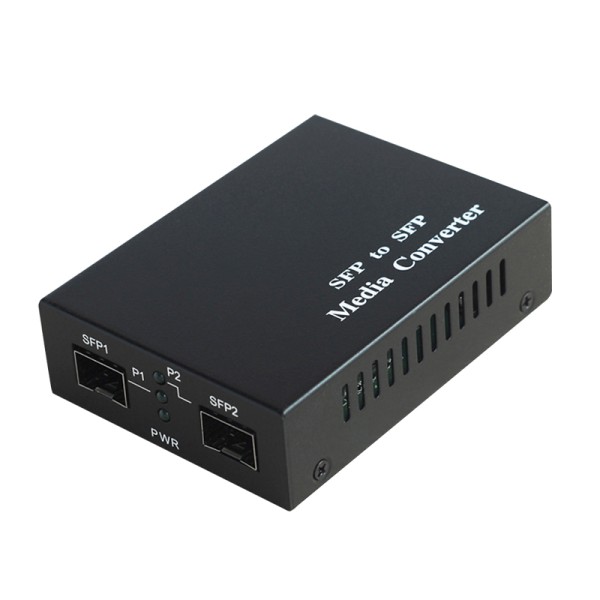 GE SFP to SFP Gigabit Ethernet Fiber Media Converter